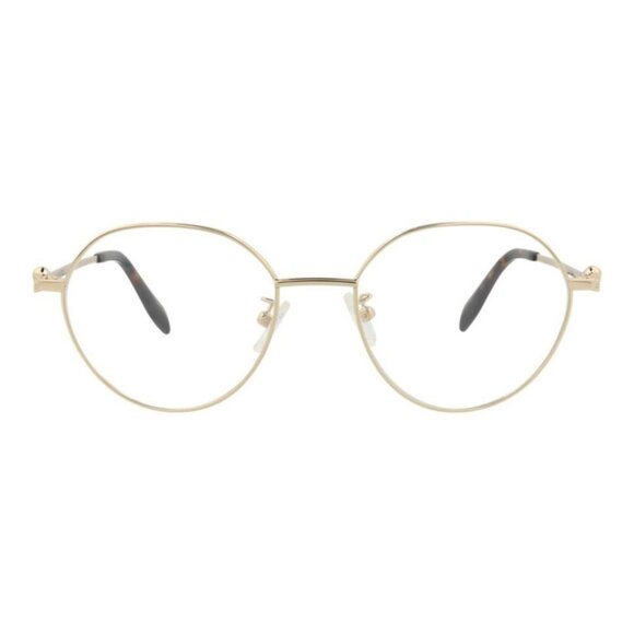Alexander McQueen Unisex Round/Oval Gold Gold Transparent Fashion Designer - Picture 1 of 4